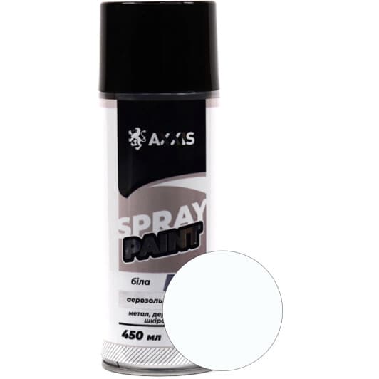Аэрозольная краска Axxis Spray Paint белая RAL 9003 матовая 450 мл