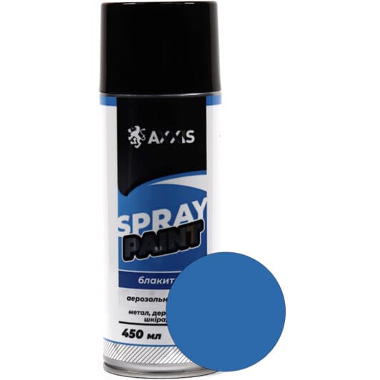 Аэрозольная краска Axxis Spray Paint синяя RAL 5015 450 мл