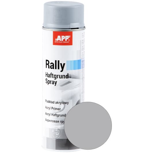 Аерозольна фарба App Rally Haftgrund Spray сіра 600 мл
