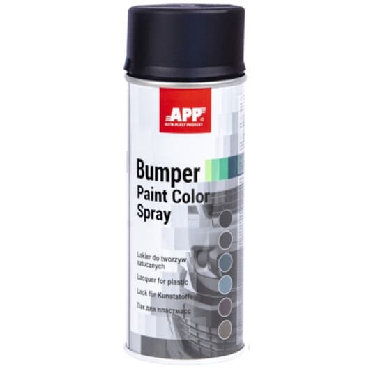 Лак аэрозольный App Bumper Paint черный матовый (400 мл)
