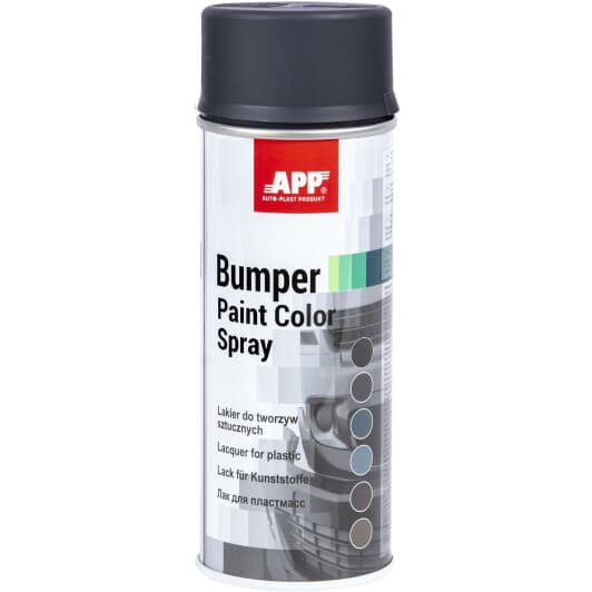 Лак аэрозольный App Bumper Paint темно-серый матовый (400 мл)