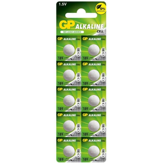 Батарейка GP Alkaline cell 4891199015519 LR54 1,5 V 10 шт