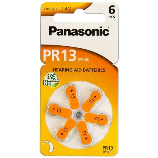 Батарейка Panasonic PR-13/6LB 13 1,4 V 6 шт