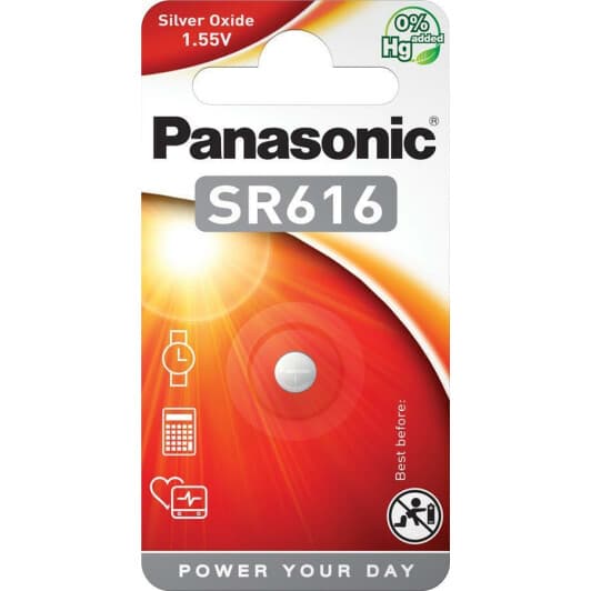 Батарейка Panasonic SR-616EL/1B LR65 1,55 V 1 шт