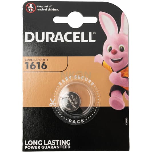 Батарейка Duracell CR1616 CR1616 3 V 1 шт