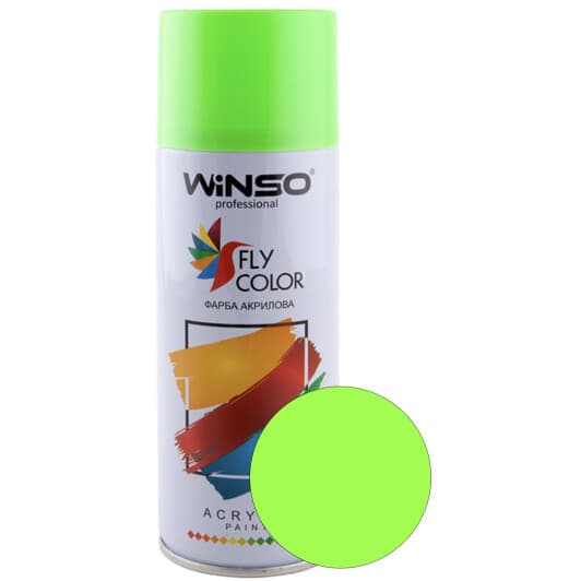 Аэрозольная краска Winso Fly Color зеленый 450 мл