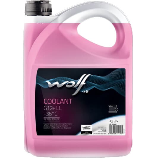 Wolf LL G12+ розовый -36 °C 5 л 1052660 готовый антифриз