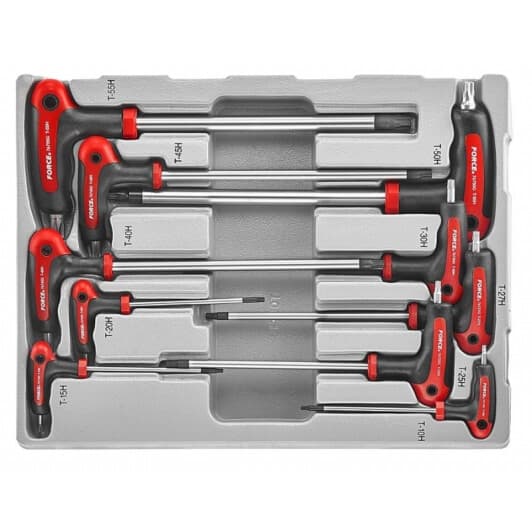 Набор ключей TORX Force 51010T T10xT10H-T55xT55H 10 шт