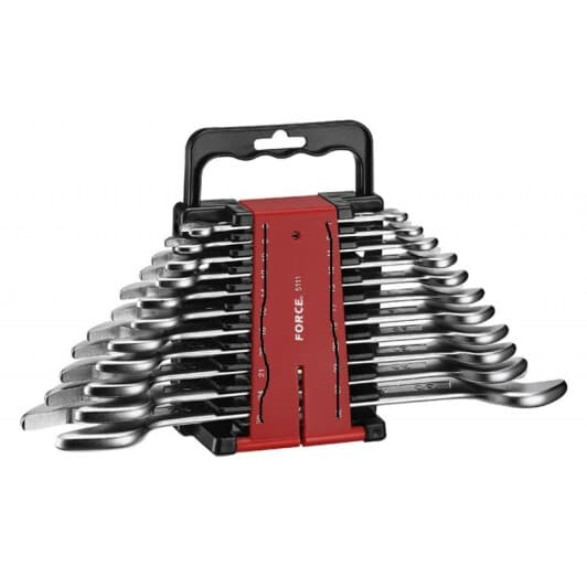 Набор ключей рожковых Force 5111S 1/4"-1"1/4 11 шт