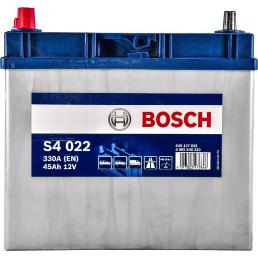Акумулятор Bosch 6 CT-45-L S4 Silver 0092S40220