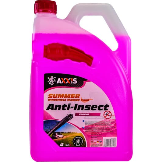 Омыватель стекла Axxis Anti-Insect летний -2°С цветочный (4 л)