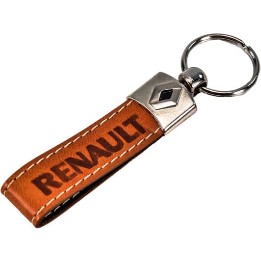 Брелок AutoTechteile з логотипом Renault коричневий RE3