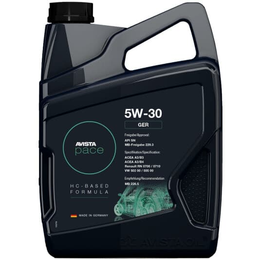 AVISTA Pace GER 5W-30 (5 л) моторна олива