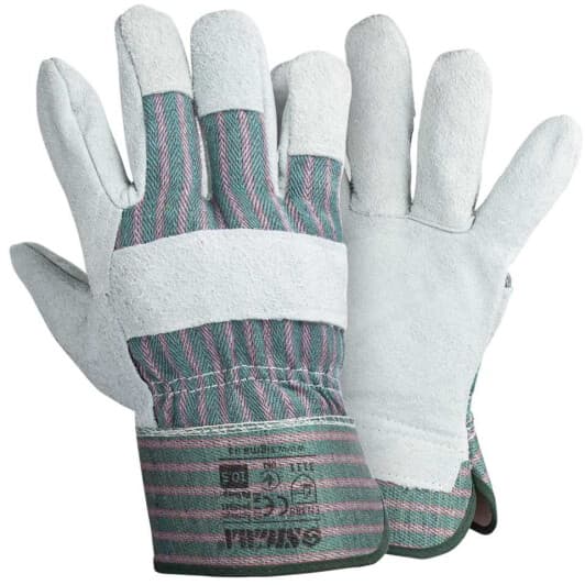 Краги Sigma замшеві з бавовняними вставками зелені