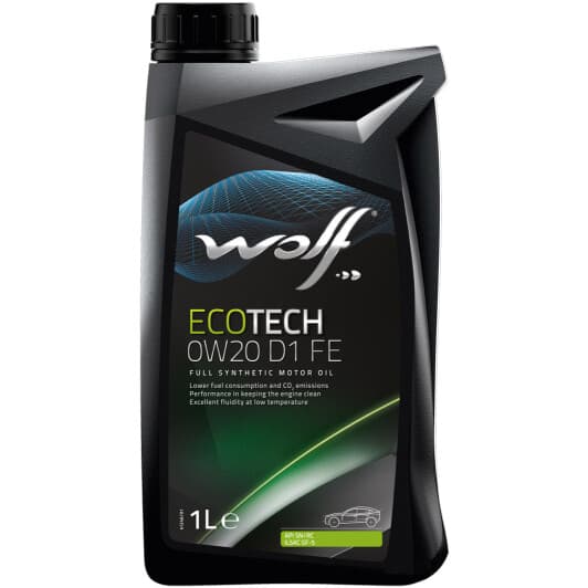Wolf Ecotech D1 FE 0W-20 (1 л) моторное масло