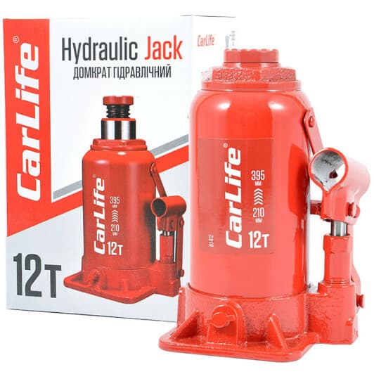 Домкрат Carlife бутылочный гидравлический 12 т bj412