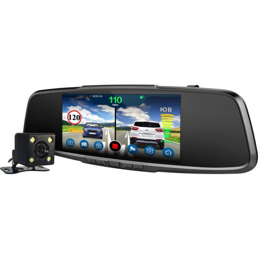 Відеореєстратор з антирадаром Playme Vega Touch чорний