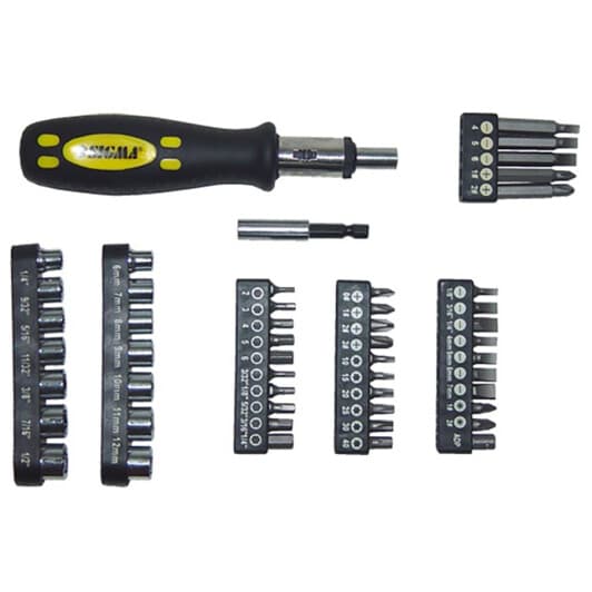 Викрутка реверсивна з набором бит Sigma 4002131