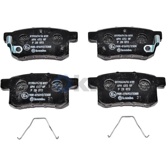 P 28 072 Brembo Тормозные колодки