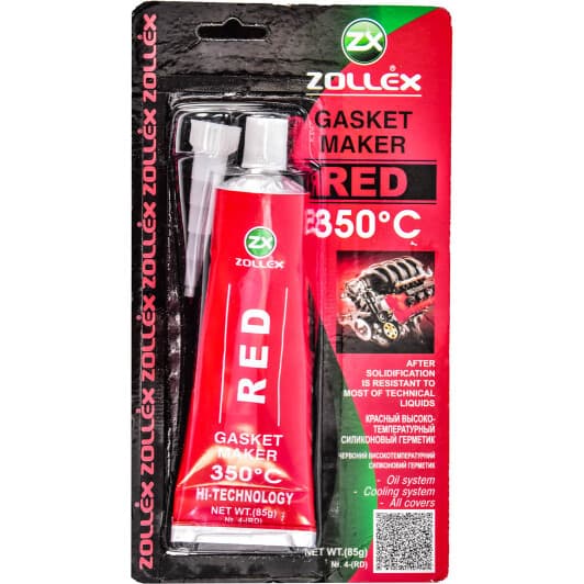 Zollex Gasket Maker червоний формувач прокладок, 85 мл (4RD)