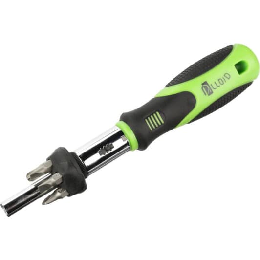 Викрутка реверсивна з набором бит Alloid ОУ-7П