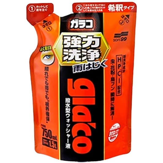 Концентрат омивача SOFT99 Glaco Powerful Washer Liquid всесезонний -20 °С (0,75 л)