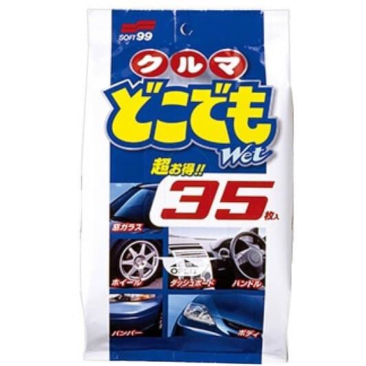 Набір серветок SOFT99 Multi Cleaning Wipes 02048 з нетканого матеріалу 35 шт