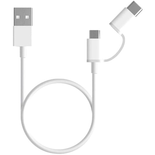 Кабель 2 в 1 Xiaomi Mi SJV4082TY USB - Micro USB - type-C 1 м