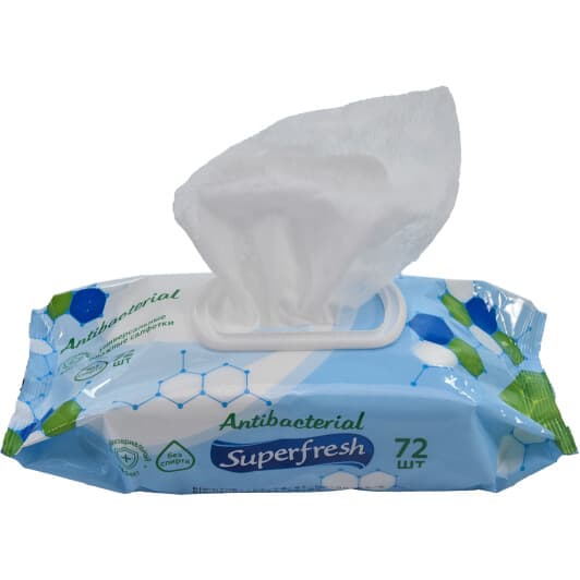 Салфетки Superfresh Antibacterial wipes1 72 шт