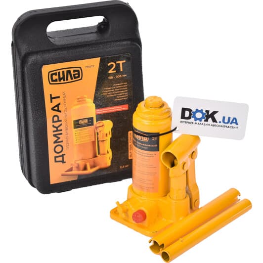 Домкрат Сила бутылочный гидравлический 2 т 271022