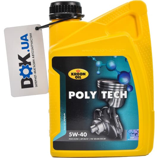 Kroon Oil Poly Tech 5W-40 (1 л) моторна олива