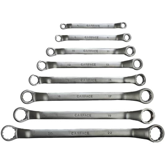Набор ключей накидных Carface nrcf706 6x7-20x22 мм 8 шт