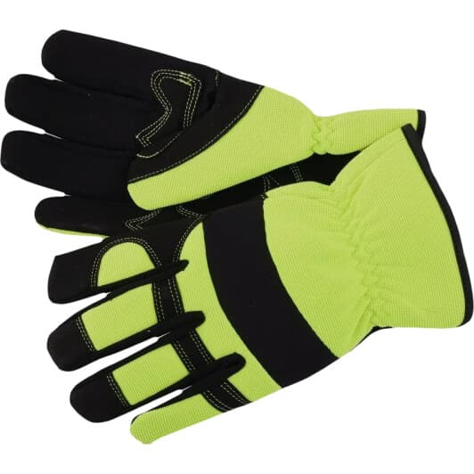 Рукавички робочі Yato синтетичні з шкіряними вставками зелені