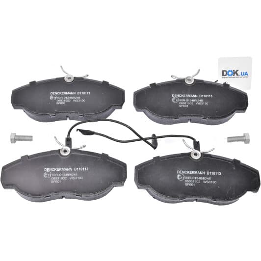 B110113 Denckermann Тормозные колодки