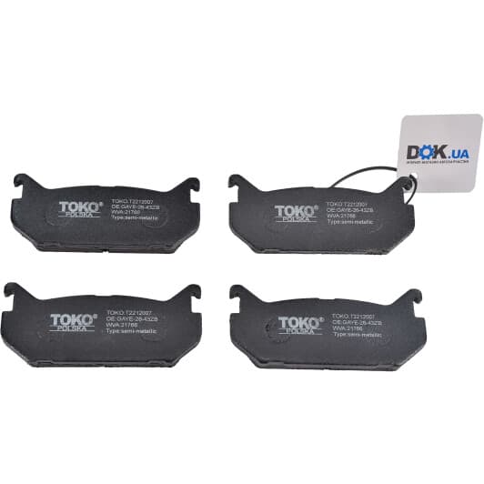 T2212007 TOKO Тормозные колодки