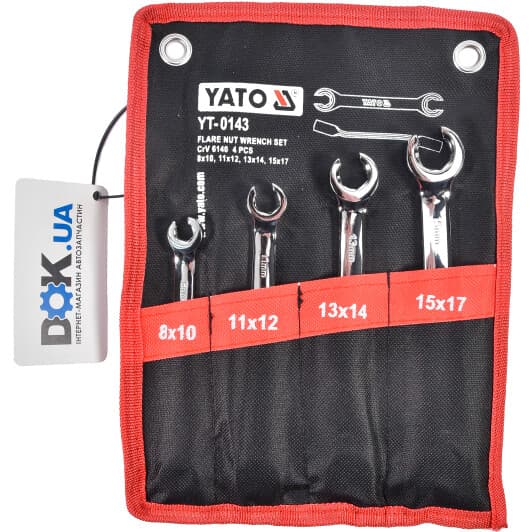 Набір ключів розрізних Yato YT0143 8-17 мм 4 шт