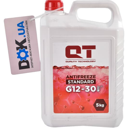 QT Standard G12 червоний -30 °C, 5 л (QT531305) готовий антифриз
