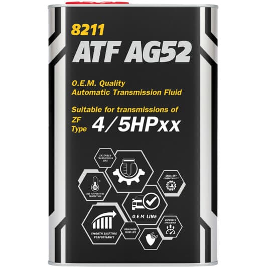 Mannol ATF AG52 Automatic Special (Metal) трансмиссионное масло