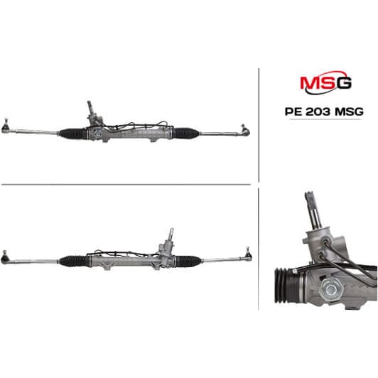 PE203 MSG Кермова рейка для Peugeot 206