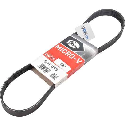 6PK913 Gates Поліклиновий ремінь