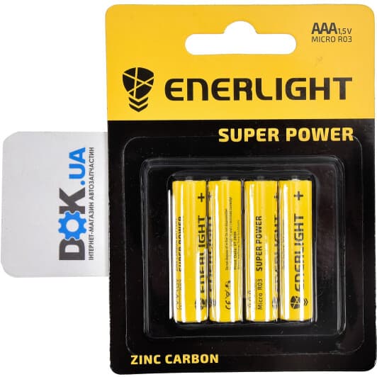 Батарейка Enerlight Super Power 80030104 AAA (мізинчикова) 1,5 V 4 шт
