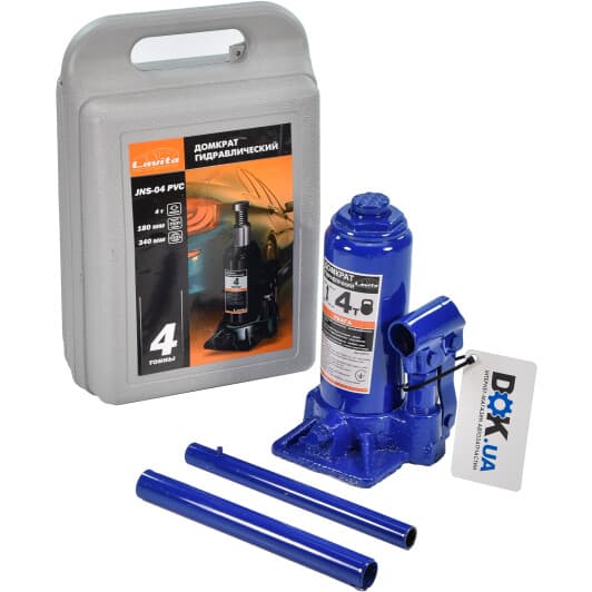 Домкрат Lavita пляшковий гідравлічний 4 т LAJNS-04PVC