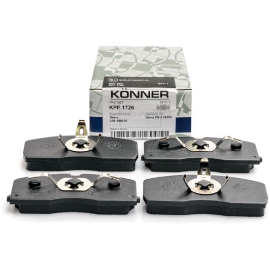 kpf1726 KONNER-KOREA Гальмівні колодки для Geely CK