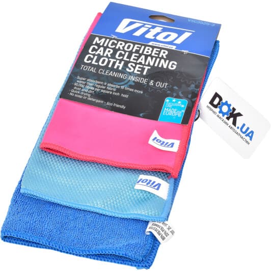 Набор салфеток Vitol VSC3525-3 микрофибра 3 шт