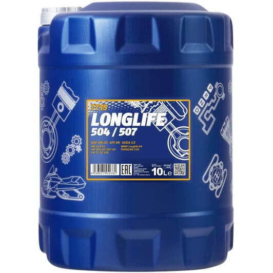 Mannol Longlife 504/507 5W-30 (10 л) моторное масло