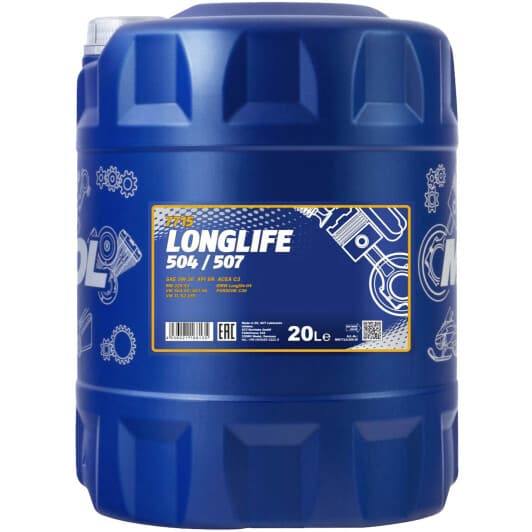 Mannol Longlife 504/507 5W-30 (20 л) моторное масло
