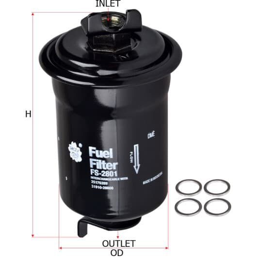 FS2801 Sakura Топливный фильтр