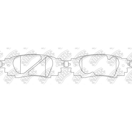 PN1854 NiBK Тормозные колодки