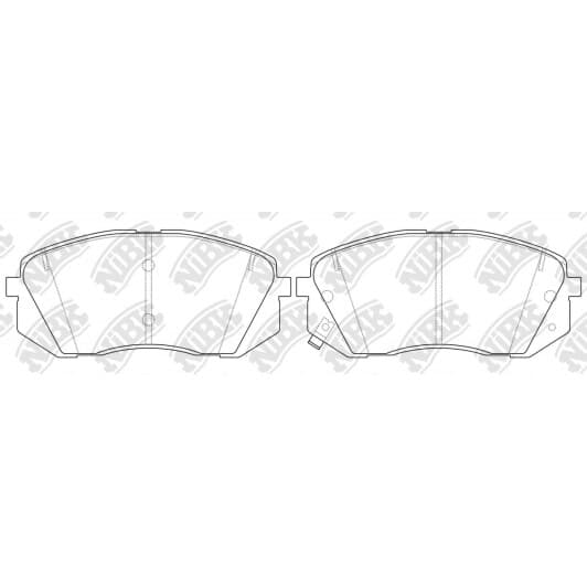 pn0578 NiBK Гальмівні колодки