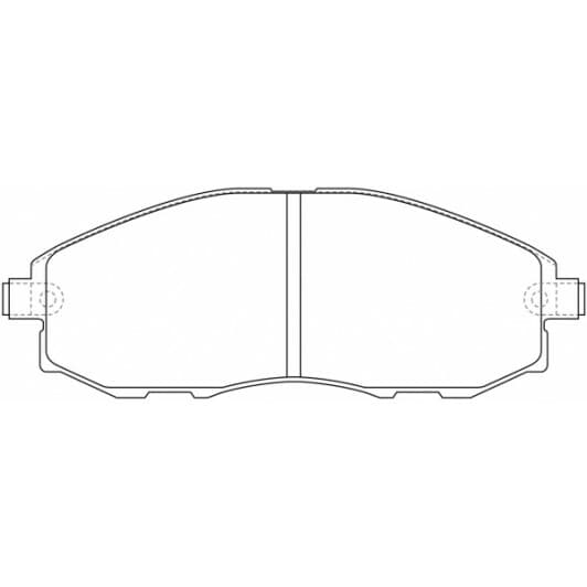 PN0434 NiBK Тормозные колодки